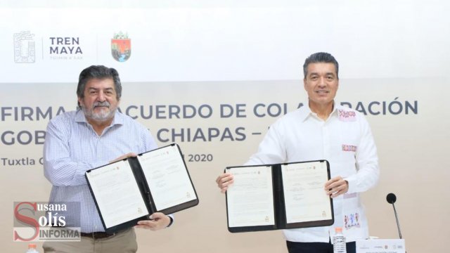 Susana Solis Informa Rutilio Escandón y titular de Fonatur refrendan compromiso en el impulso a la obra del Tren Maya