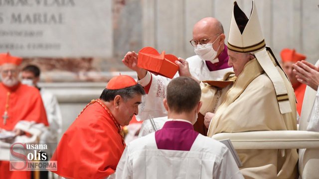 Susana Solis Informa FELIPE ARIZMENDI es investido cardenal por el Papa Francisco