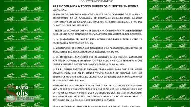 Susana Solis Informa AÚN NO APLICAN los beneficios fiscales en la frontera sur como se prometió