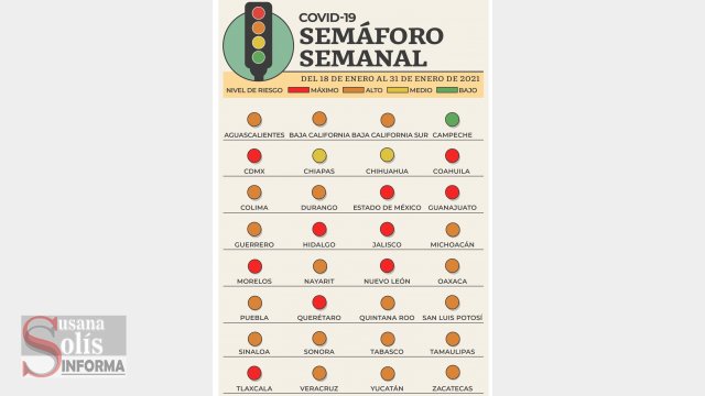 Susana Solis Informa A PARTIR de hoy semáforo epidemiológico amarillo en Chiapas