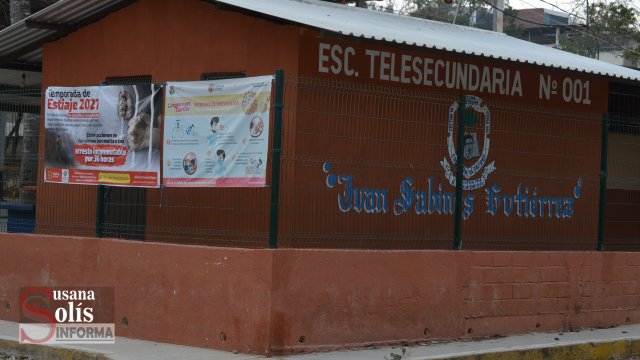 Susana Solis Informa EN COPOYA, Telesecundaria ofrece clases presenciales ante la falta de computadora e internet