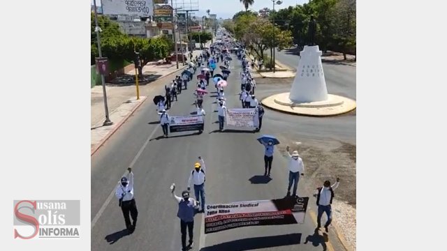 Susana Solis Informa MARCHAN integrantes del SUICOBACH; no hay respuesta al pliego petitorio