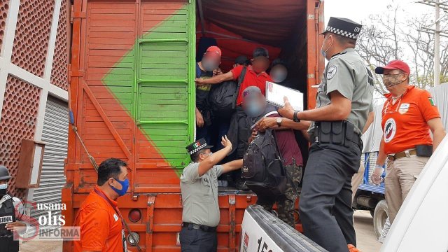 Susana Solis Informa MÁS de 300 migrantes viajaban hacinados en tres camiones; 114 infantes iban solos