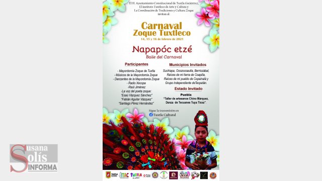 Susana Solis Informa ITAC celebra Carnaval Zoque de manera virtual