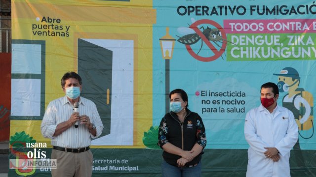 Susana Solis Informa Carlos Morales arranca operativo de fumigación “Todos unidos contra el dengue, zika y chikungunya”