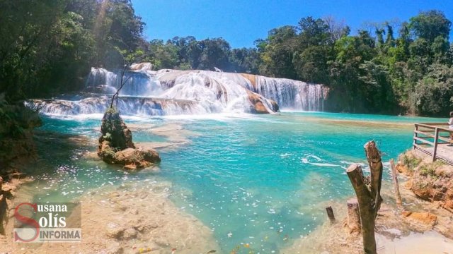 Susana Solis Informa MÁS de cinco mil personas visitan Cascadas de Agua Azul