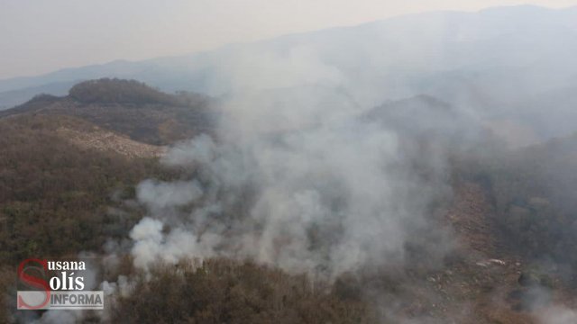 Susana Solis Informa SOFOCAN seis incendios forestales en Chiapas