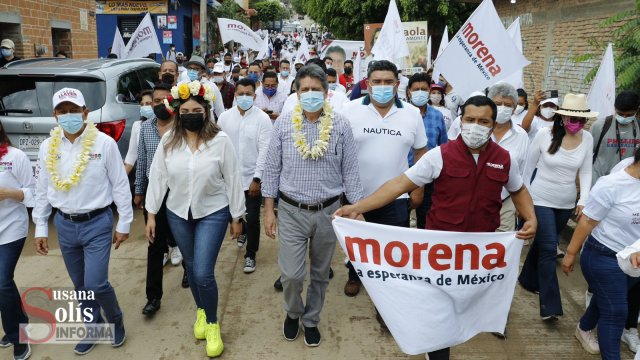 Susana Solis Informa Este 6 de junio debemos preservar nuestras tradiciones votando por los candidatos de Morena: Carlos Morales Vázquez