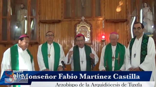 Susana Solis Informa OBISPOS de Chiapas apoyarán a desplazados a través de Cáritas