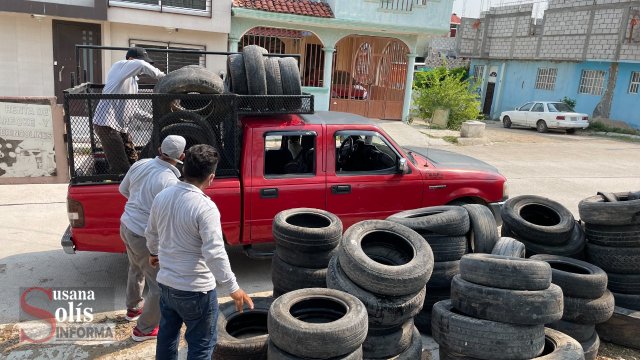 Susana Solis Informa 57 mil llantas recolectadas en campañas del Llantatón en Tuxtla