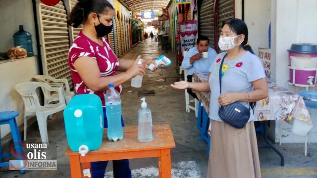 Susana Solis Informa Mercados mantienen filtros sanitarios para prevenir contagios por Covid-19 en Tuxtla