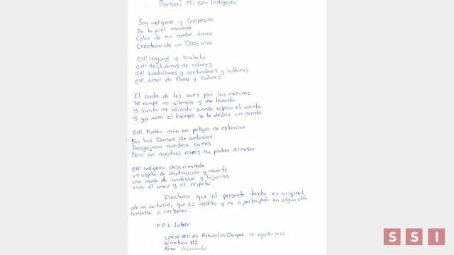 Susana Solis Informa GANA interno concurso nacional de poesía en lengua indígena