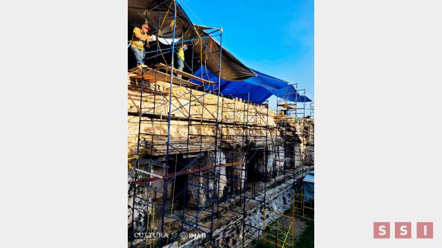 Susana Solis Informa RESTAURAN conjunto arquitectónico “El Palacio” de Zona Arqueológica de Palenque