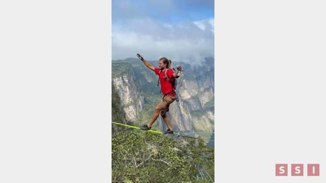 Susana Solis Informa CRUZA el Cañón del Sumidero en la cuerda floja Alexander Schulz