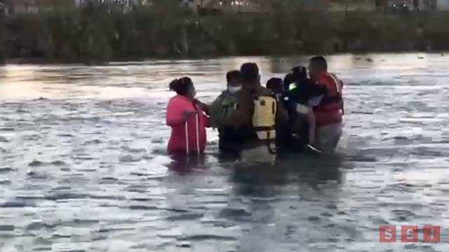 Susana Solis Informa RESCATAN a mujeres y niños en el río Bravo