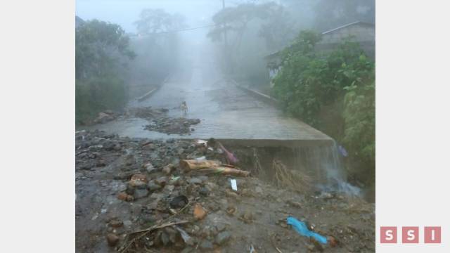 Susana Solis Informa ADVIERTEN de posibles deslizamientos de laderas por fenómenos meteorológicos