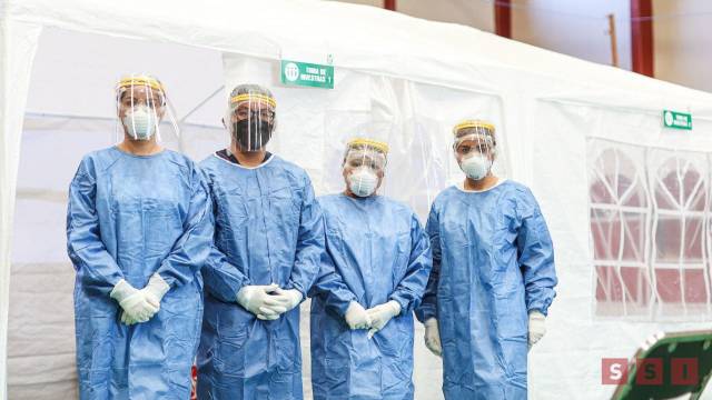 Susana Solis Informa INSTALA IMSS macro módulo de atención contra COVID-19