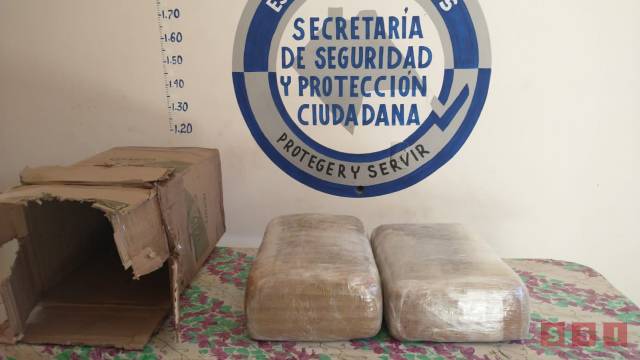 Susana Solis Informa ASEGURAN 18 kilos de droga; era transportada en caja de cartón