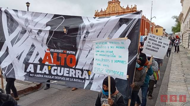 Susana Solis Informa EZLN marcha contra la guerra capitalista