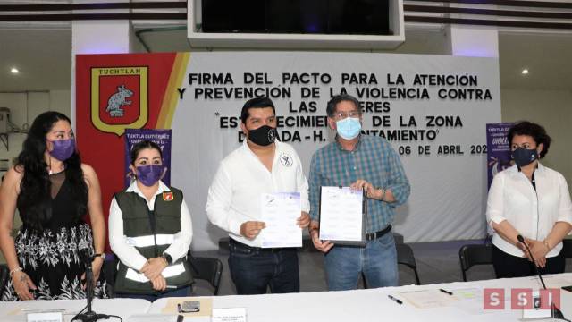 Susana Solis Informa Firman Pacto para la Atención y Prevención de la Violencia contra las Mujeres en los establecimientos de la Zona Dorada de Tuxtla Gutiérrez