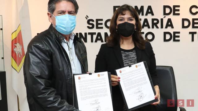 Susana Solis Informa Firman convenio Ayuntamiento de Tuxtla Gutiérrez y Secretaría de Educación