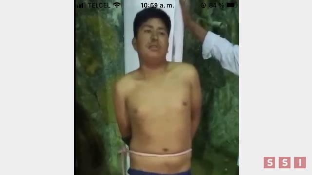 Susana Solis Informa DETIENEN, amarran y exhiben a presunto ladrón de motocicletas