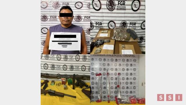 Susana Solis Informa DECOMISAN en Palenque armas de uso exclusivo de las fuerzas armadas