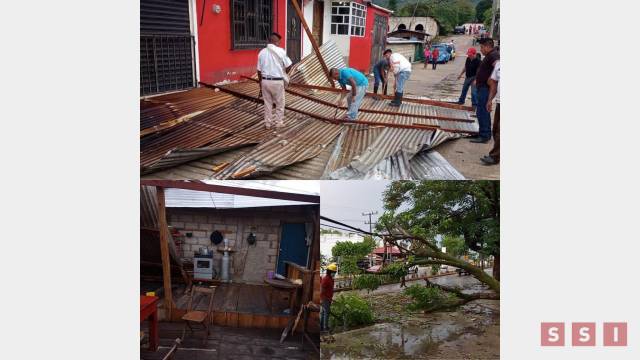 Susana Solis Informa FUERTES lluvias y vientos dejan tres lesionados y daños en viviendas en Chiapas