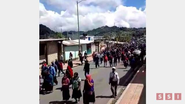 Susana Solis Informa MARCHAN en Oxchuc, piden la liberación de detenidos tras bloquear caseta