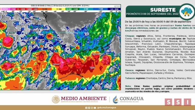 Susana Solis Informa Pronostican lluvioso fin de semana