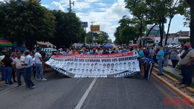 Susana Solis Informa Marchan maestros de la CNTE en Chiapas en Jornada Nacional