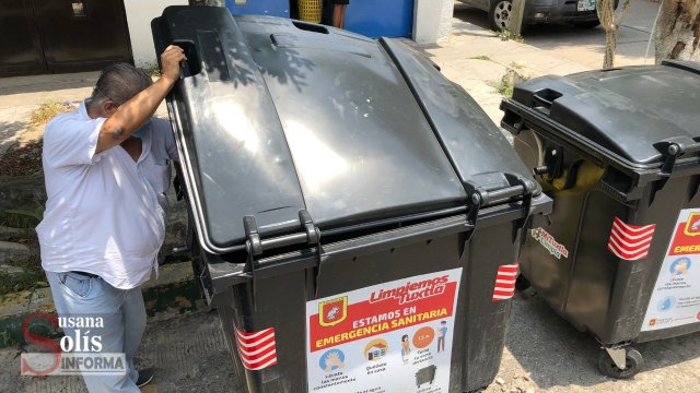 Susana Solis Informa Tuxtla avanza mediante la instalación de contenedores y luminarias