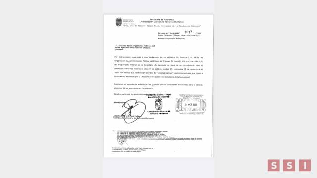 Susana Solis Informa SÚPER puente por el Día de Muertos en Chiapas