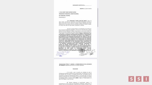 Susana Solis Informa Trabajador de Protección Civil sufre accidente y alcalde de Tuzantán lo despide