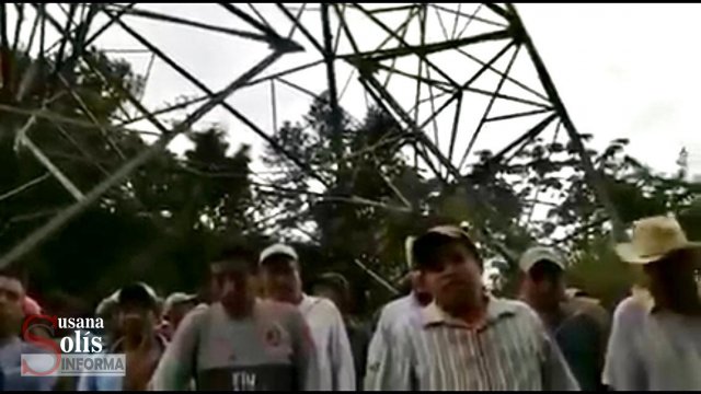 Susana Solis Informa AMENZAN con destruir torre de CFE en municipio Honduras de la Sierra