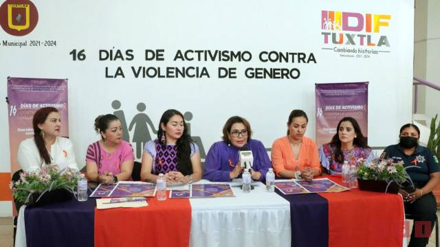 Susana Solis Informa 16 días de activismo en Tuxtla contra la violencia de género