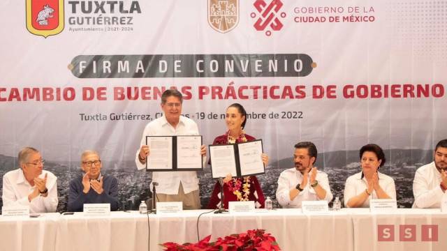 Susana Solis Informa Firman convenio Alcalde Carlos Morales y Claudia Sheinbaum por el “Intercambio de buenas prácticas de gobierno”