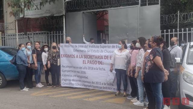 Susana Solis Informa Siguen adeudos de la Secretaría de Hacienda a maestros de Chiapas