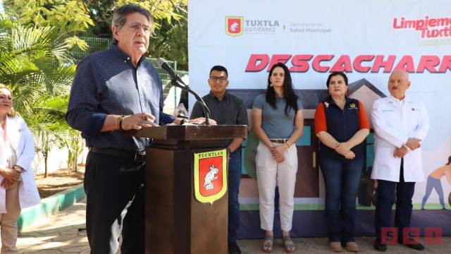 Susana Solis Informa Inician acciones de descacharramiento en 500 manzanas del centro de Tuxtla Gutiérrez