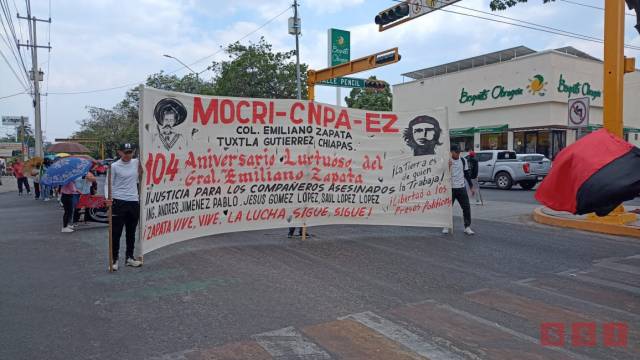 Susana Solis Informa Marchan organizaciones en varios municipios de Chiapas