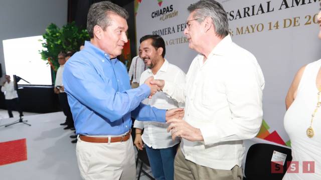 Susana Solis Informa Carlos Morales y Rutilio Escandón inauguran 1era Feria Empresarial AMMJE