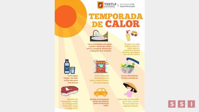 Susana Solis Informa Emiten recomendaciones para evitar golpe de calor