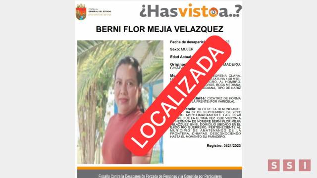 Susana Solis Informa ENCUENTRAN sin vida a maestra levantada en la frontera de Chiapas