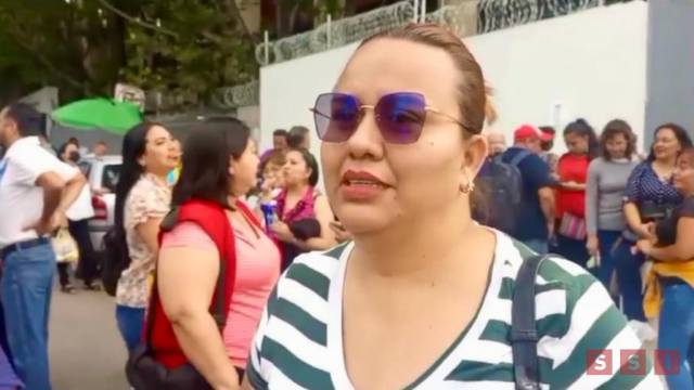 Susana Solis Informa PROTESTAN trabajadores administrativos de educación por falta de pagos