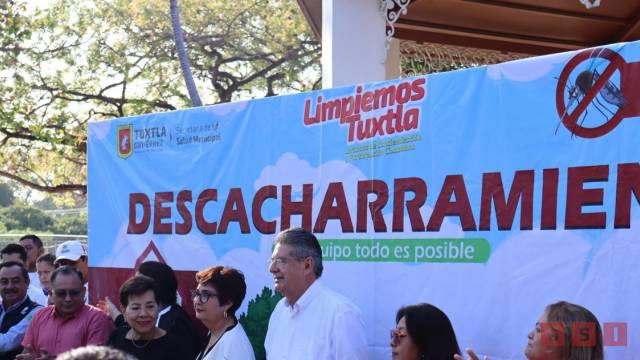 Susana Solis Informa INICIA campaña de descachamiento y fumigación en Tuxtla
