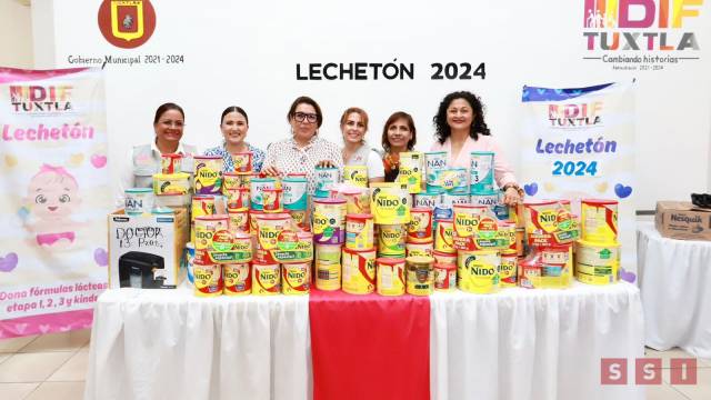 Susana Solis Informa ARRANCA Sistema DIF Tuxtla la campaña Lechetón 2024
