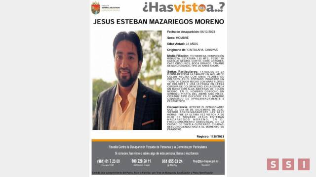 Susana Solis Informa CLAMA ayuda para encontrar a su hijo Esteban