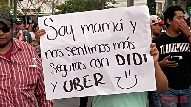 Susana Solis Informa MARCHAN operadores de DIDI en Tuxtla Gutiérrez; piden los dejen trabajar