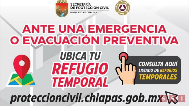 Susana Solis Informa Protección Civil Chiapas pide a la población dirigirse a refugios temporales en caso de emergencia