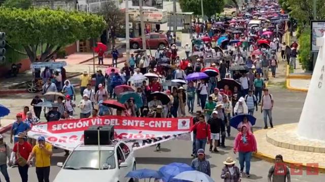 Susana Solis Informa MARCHAN maestros de la CNTE en Chiapas